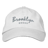 Brooklyn Naam Geborduurde Pet (Voorkant)
