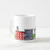 Brooklyn naar Manhattan Bridge Koffiemok (Voorkant links)