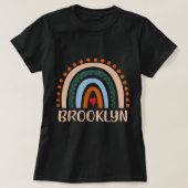 Brooklyn Name Persoonlijk Funny Women Rainbow Bro T-shirt (Design voorkant)