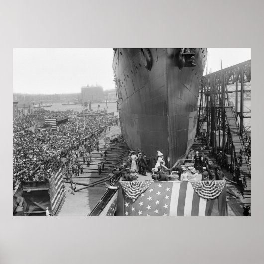 Brooklyn Navy Yard, 1908 Poster (Voorkant)