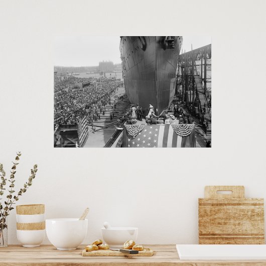 Brooklyn Navy Yard, 1908 Poster (Keuken)