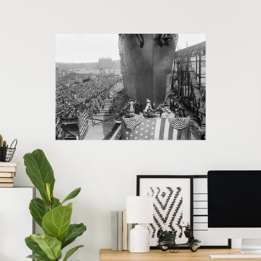 Brooklyn Navy Yard, 1908 Poster (Thuiskantoor)