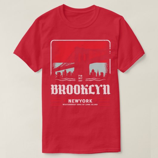 Brooklyn New York 1 T-shirt (Design voorkant)