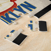 Brooklyn New York Apple - Vintage Travel Legpuzzel (Zijkant)