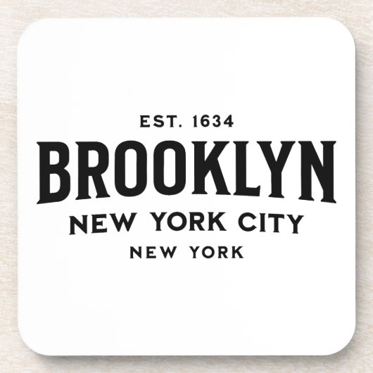 Brooklyn New York Bier Onderzetter (Voorkant)