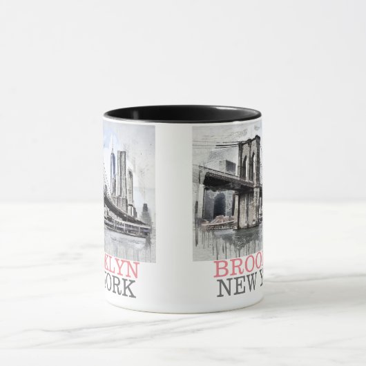 Brooklyn New York, Bridge scene Mok (Midden)