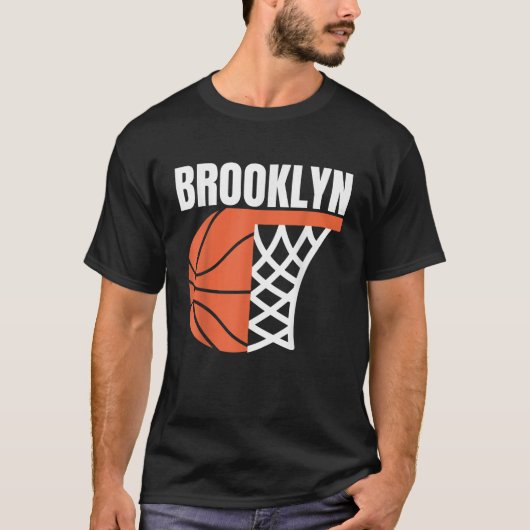 Brooklyn new york city basketbal-net t-shirt (Voorkant)