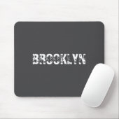 Brooklyn New York City Nyc White Text Nostalgic  Muismat (Met muis)