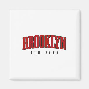 Brooklyn New York City Pride NYC NY Retro Sports S Magneet