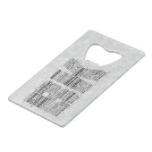 Brooklyn New York City Word Art Creditkaart Flessenopener (Voorkant Gekanteld)