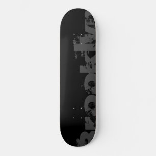 Brooklyn - New York, Cool, Urban, Black en White Persoonlijk Skateboard