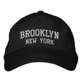 Brooklyn New York Embroidery Geborduurde Pet (Voorkant)