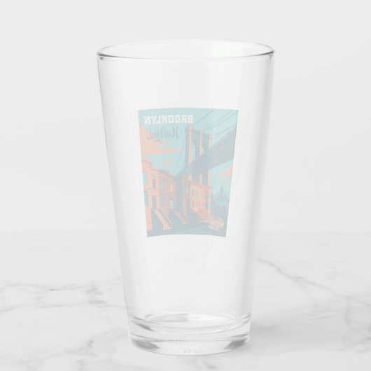 Brooklyn New York Glas (Achterkant)