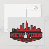 Brooklyn New York | Het Manuscript van de Stijl va Briefkaart (Voorkant / Achterkant)