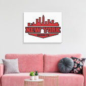 Brooklyn New York | Het Manuscript van de Stijl va Canvas Afdruk (Insitu (Woonkamer))