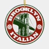 Brooklyn New York Italians Keramisch Ornament (Voorkant)