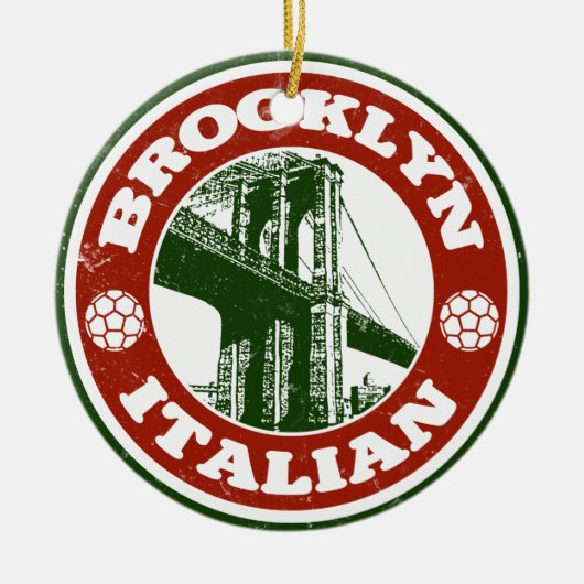Brooklyn New York Italians Keramisch Ornament (Voorkant)