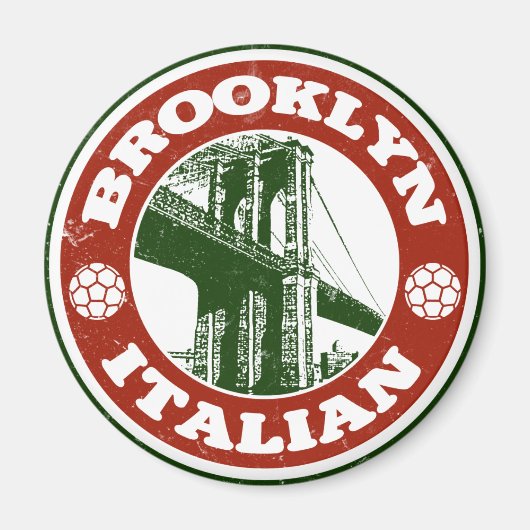 Brooklyn New York Italians Magneet (Voorkant)