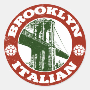 Brooklyn New York Italians Ronde Sticker