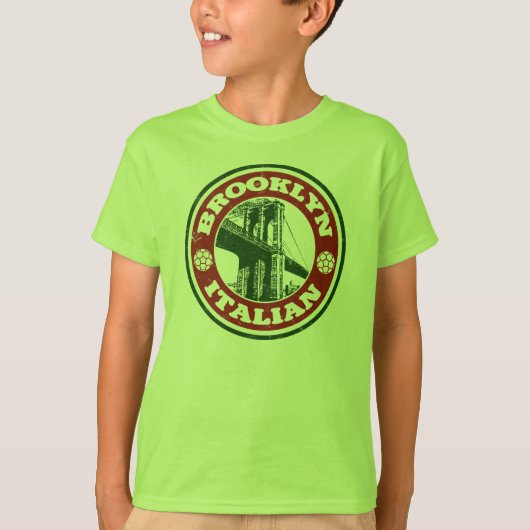 Brooklyn New York Italians T-shirt (Voorkant)