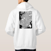 Brooklyn New York Kaart Hoodie (Achterkant)