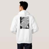 Brooklyn New York Kaart Hoodie (Achterkant volledig)