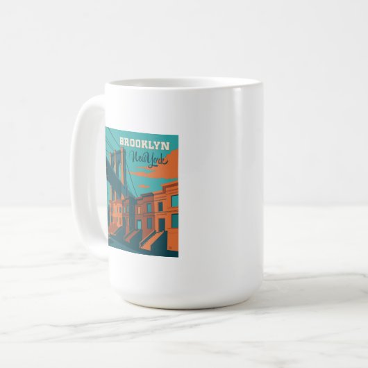 Brooklyn New York Koffiemok (Voorkant links)