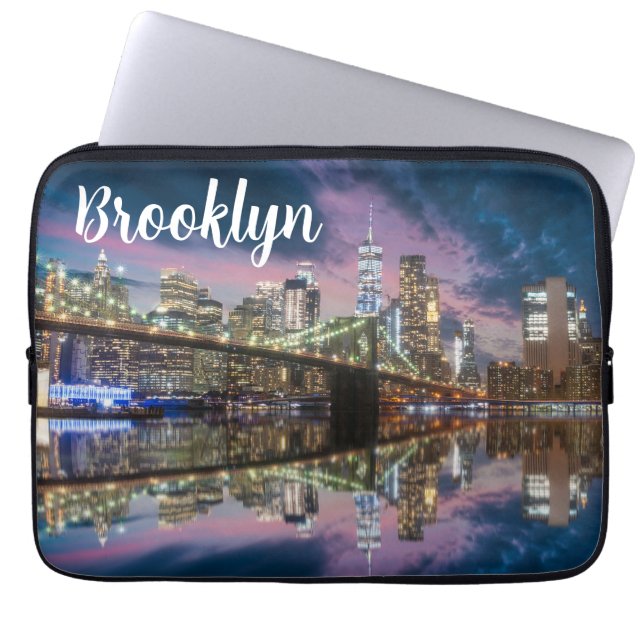 Brooklyn New York-laptophoes Laptop Sleeve (Voorkant)