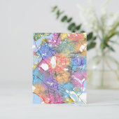 Brooklyn New York Map Briefkaart (Staand voorkant)