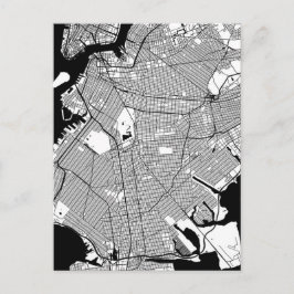 Brooklyn New York Map Briefkaart