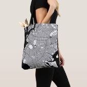 Brooklyn New York Map Tote Bag (Dichtbij)