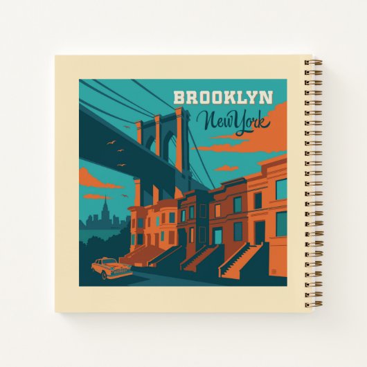 Brooklyn New York Notitieboek (Achterkant)