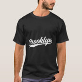 Brooklyn New York NY 1970S Donker T-shirt (Voorkant)