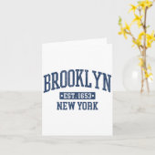 Brooklyn New York NY Sportontwerp Kaart (Gele Bloem)