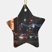 Brooklyn, New York NYC Photography Holiday Lights Keramisch Ornament (Links)