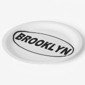 Brooklyn New York Papieren Bordje (Gekanteld)