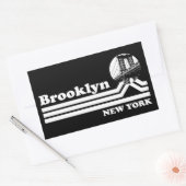 Brooklyn New York Rechthoekige Sticker (Envelop)
