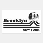  Brooklyn New York Rechthoekige Sticker (Voorkant)