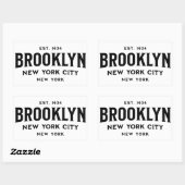 Brooklyn New York Rechthoekige Sticker (Vel)