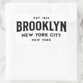 Brooklyn New York Rechthoekige Sticker (Tas)