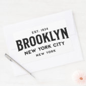 Brooklyn New York Rechthoekige Sticker (Envelop)