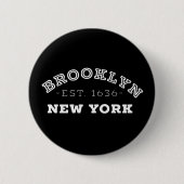 Brooklyn New York Ronde Button 5,7 Cm (Voorkant)