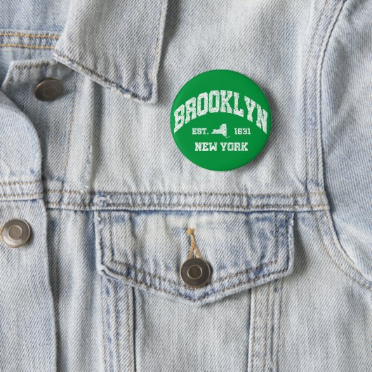 Brooklyn, New York Ronde Button 5,7 Cm (In situ)