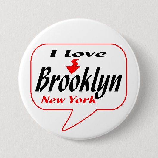 Brooklyn New York Ronde Button 7,6 Cm (Voorkant)
