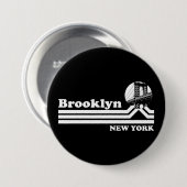  Brooklyn New York Ronde Button 7,6 Cm (Voorkant /achterkant)
