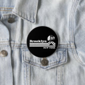  Brooklyn New York Ronde Button 7,6 Cm (In situ)
