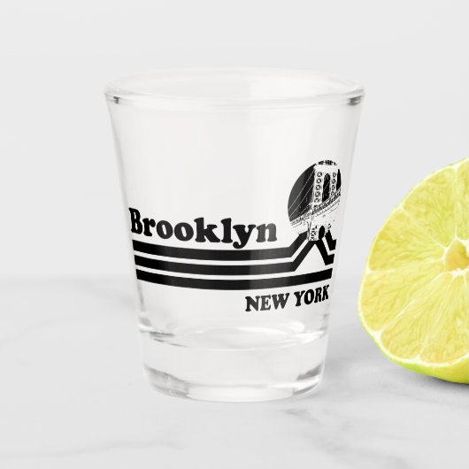 Brooklyn New York Shot Glas (Voorkant)