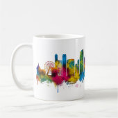 Brooklyn New York Silhouette Koffiemok (Links)
