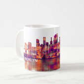 Brooklyn New York Skyline Koffiemok (Voorkant links)