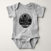 Brooklyn New York Skyline Romper (Voorkant)